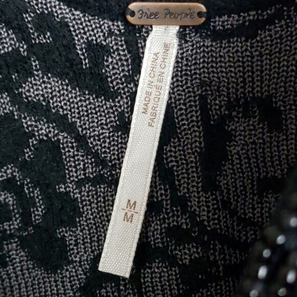 Free People Starstruck Brocade Jacquard Damask Bodycon Beaded Dress - Picture 5 of 9